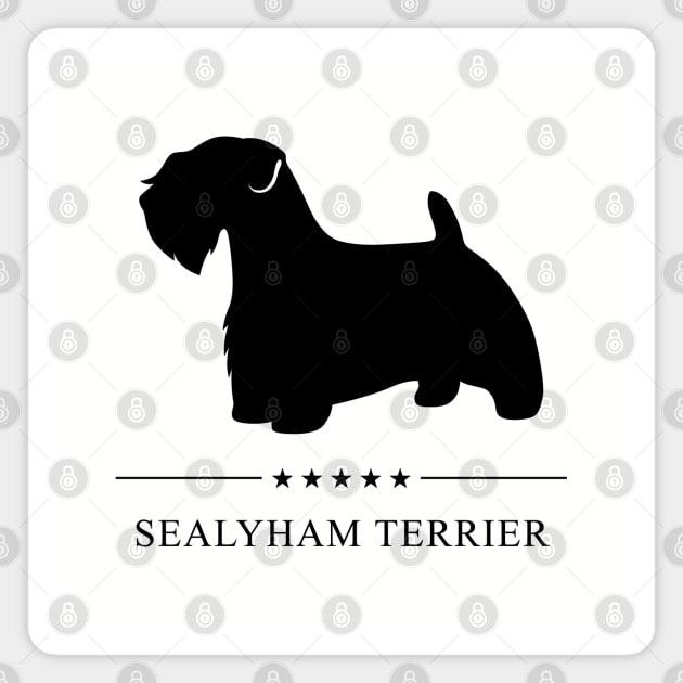 Sealyham Terrier Black Silhouette Magnet by millersye